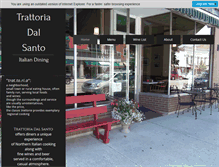 Tablet Screenshot of dalsantosrestaurant.com